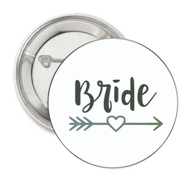 Button of (kleding)magneet Bride Tribe zwart wit