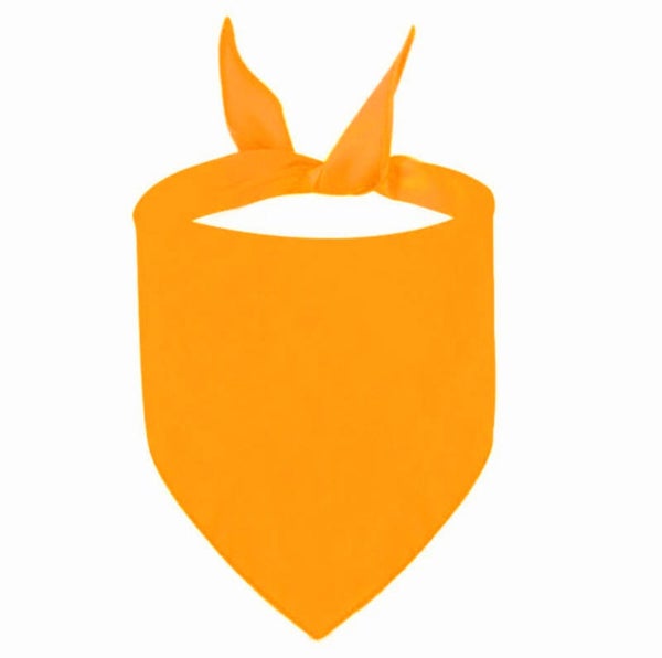 Bandana oranje in de maten S, M of L