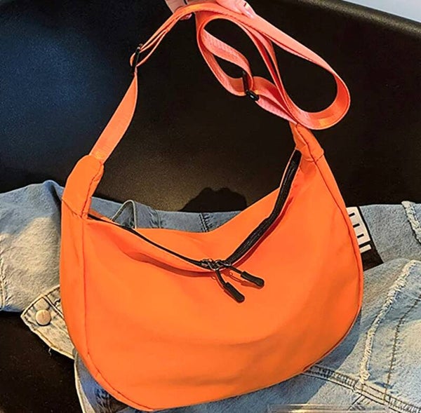 Oranje cross-body alweather tas