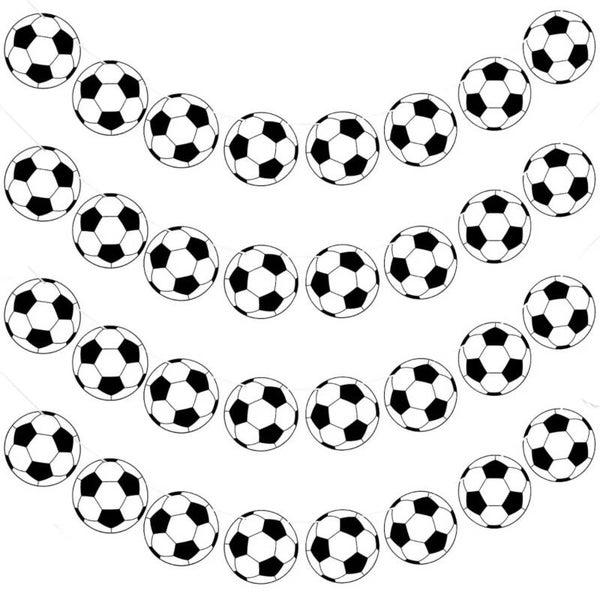 Slinger met 8 kartonnen voetballen