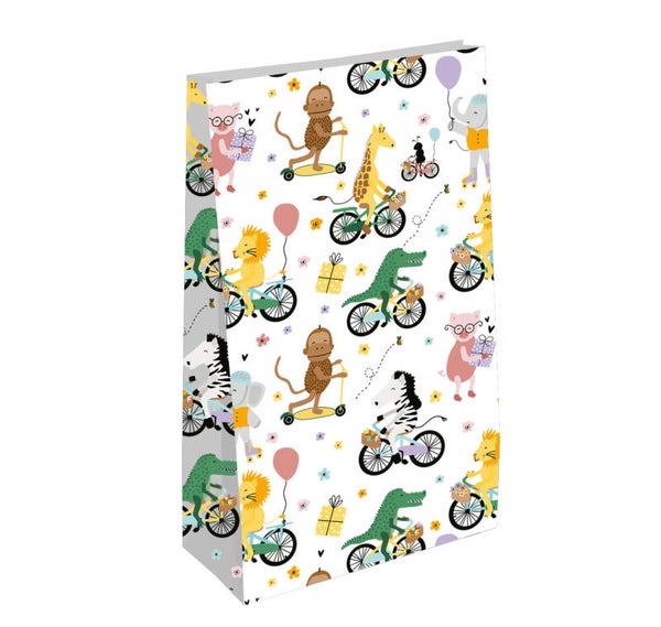 10 kraft papieren zakken Party Animals