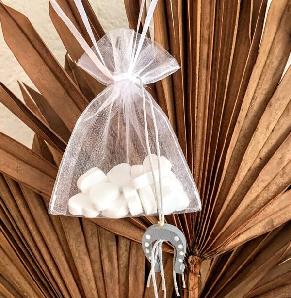 Bedankje of traktatie Hoefijzer en Mints