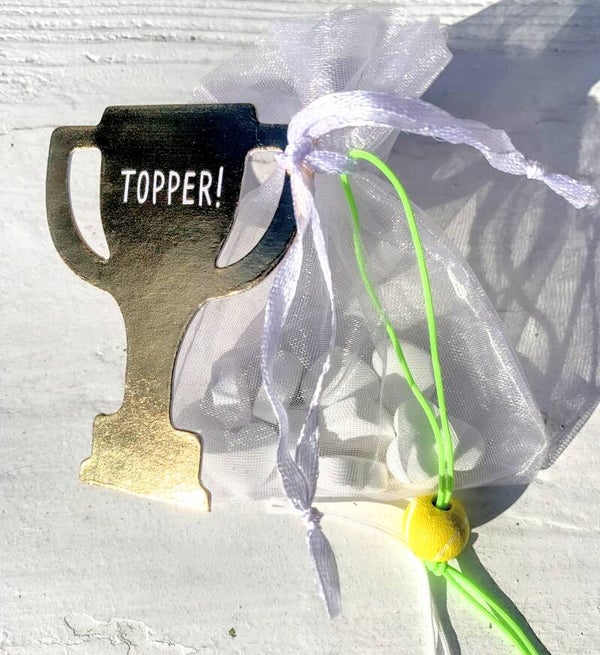 Bedankje/traktatie Tennis Topper