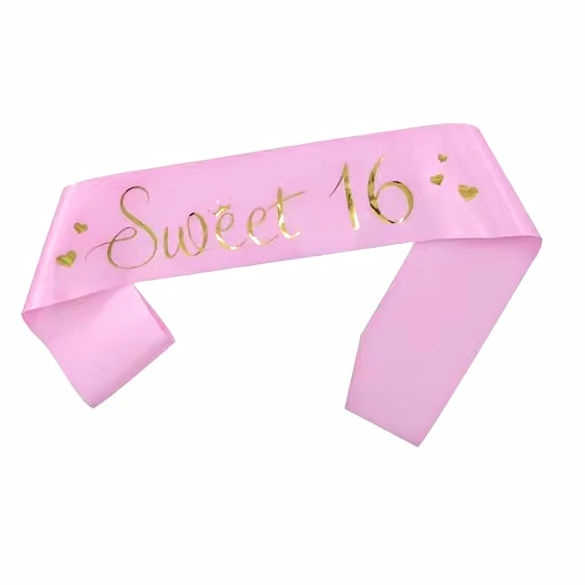 Sjerp Sweet 16 roze met folie gouden tekst