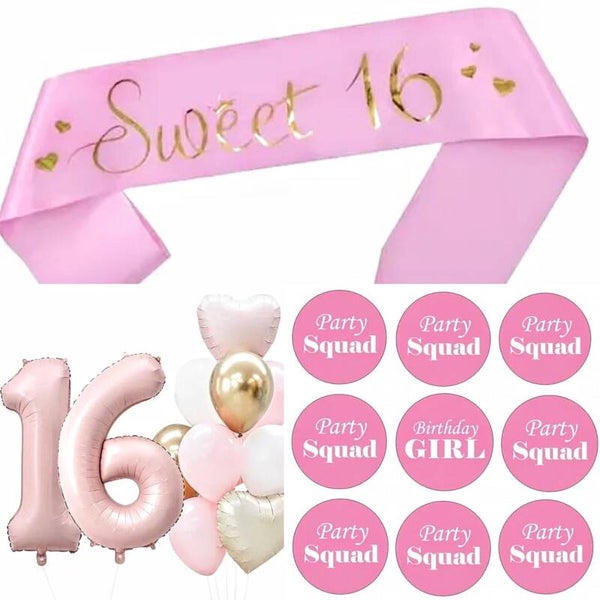 Sweet 16 set deLuxe 23-delig wit roze goud