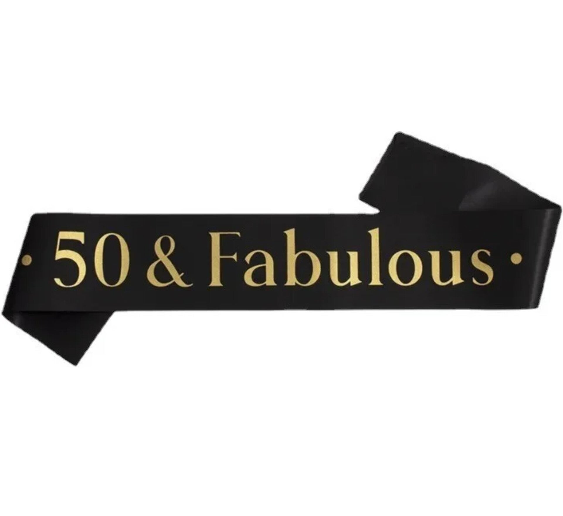 Sjerp 50 & Fabulous zwart met gouden tekst