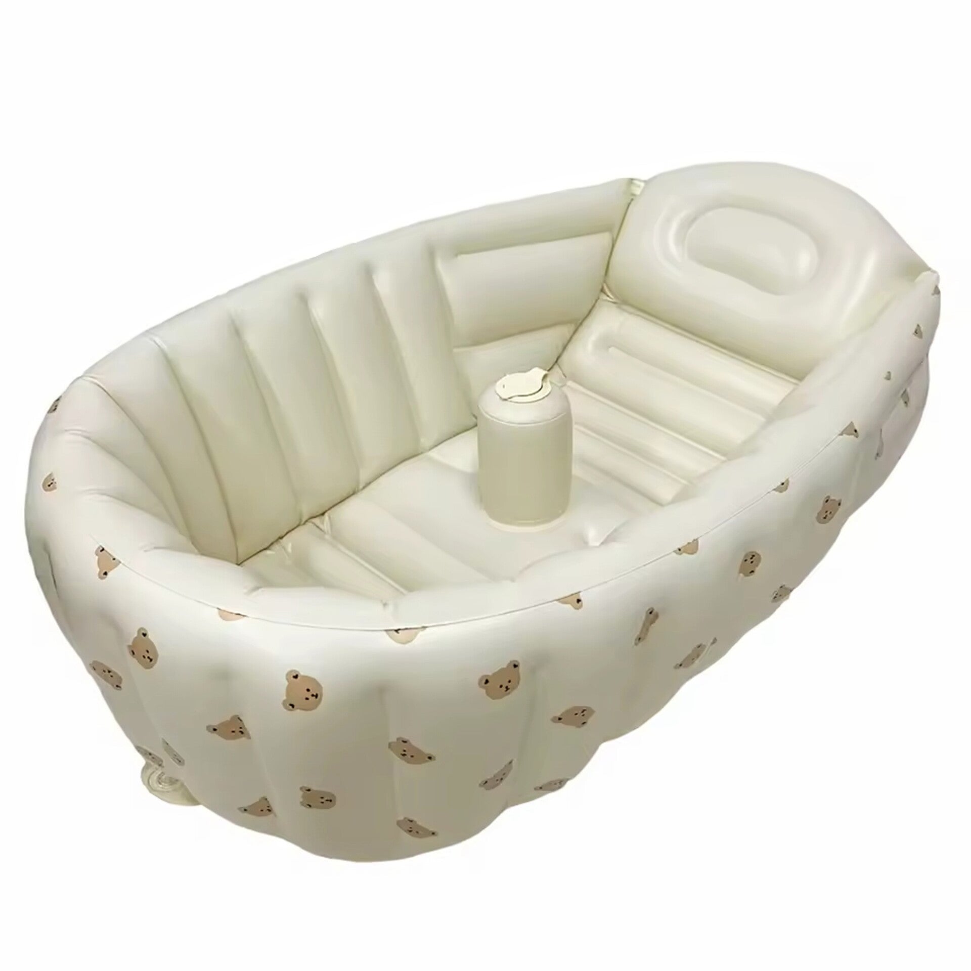 Opblaasbaar baby bad/zwembad met zit steun