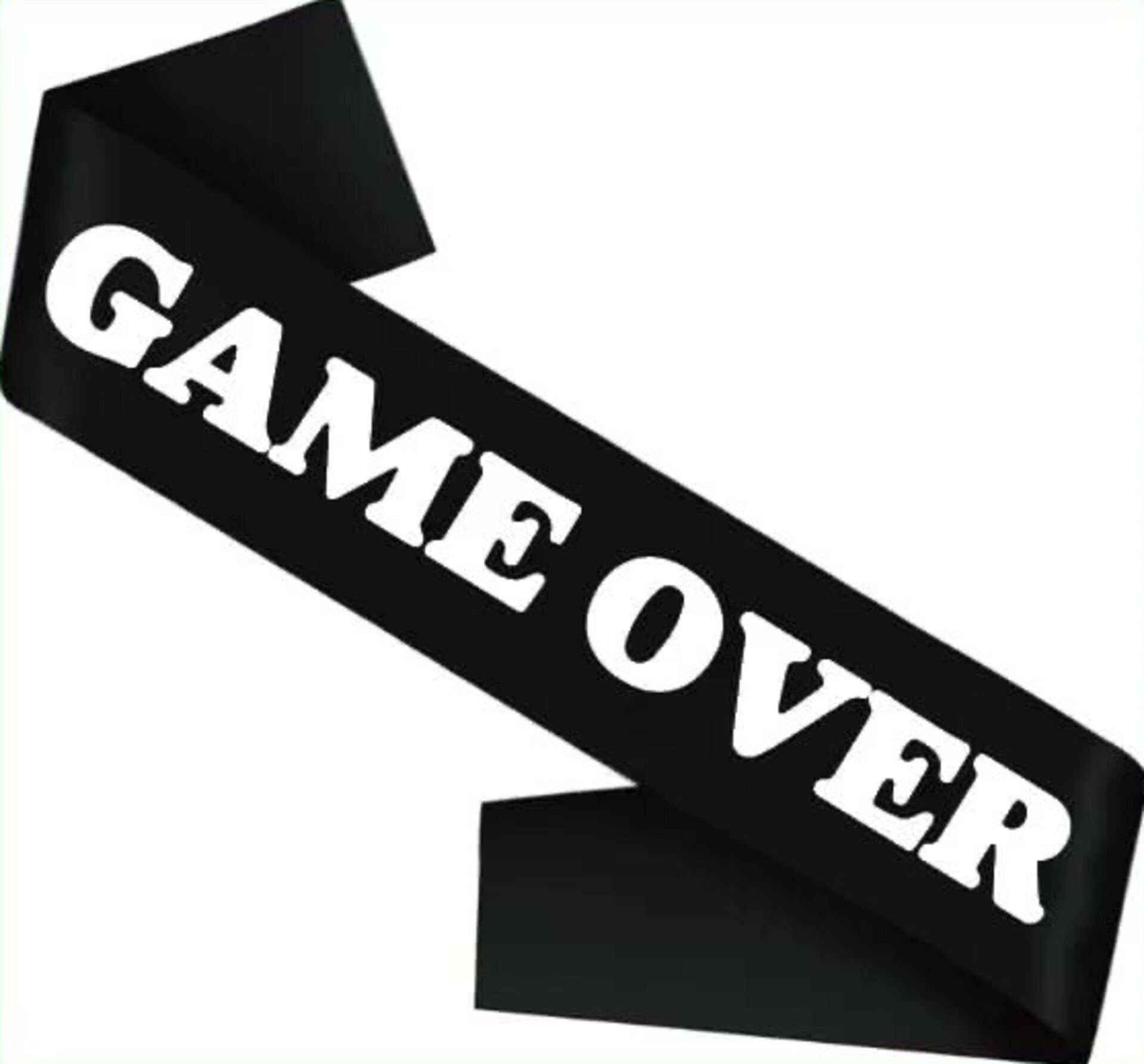 Sjerp Game Over zwart met witte letters
