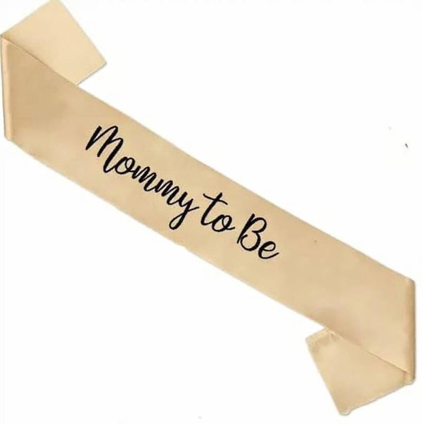 Sjerp Mommy to Be champagne kleurig met zwarte tekst