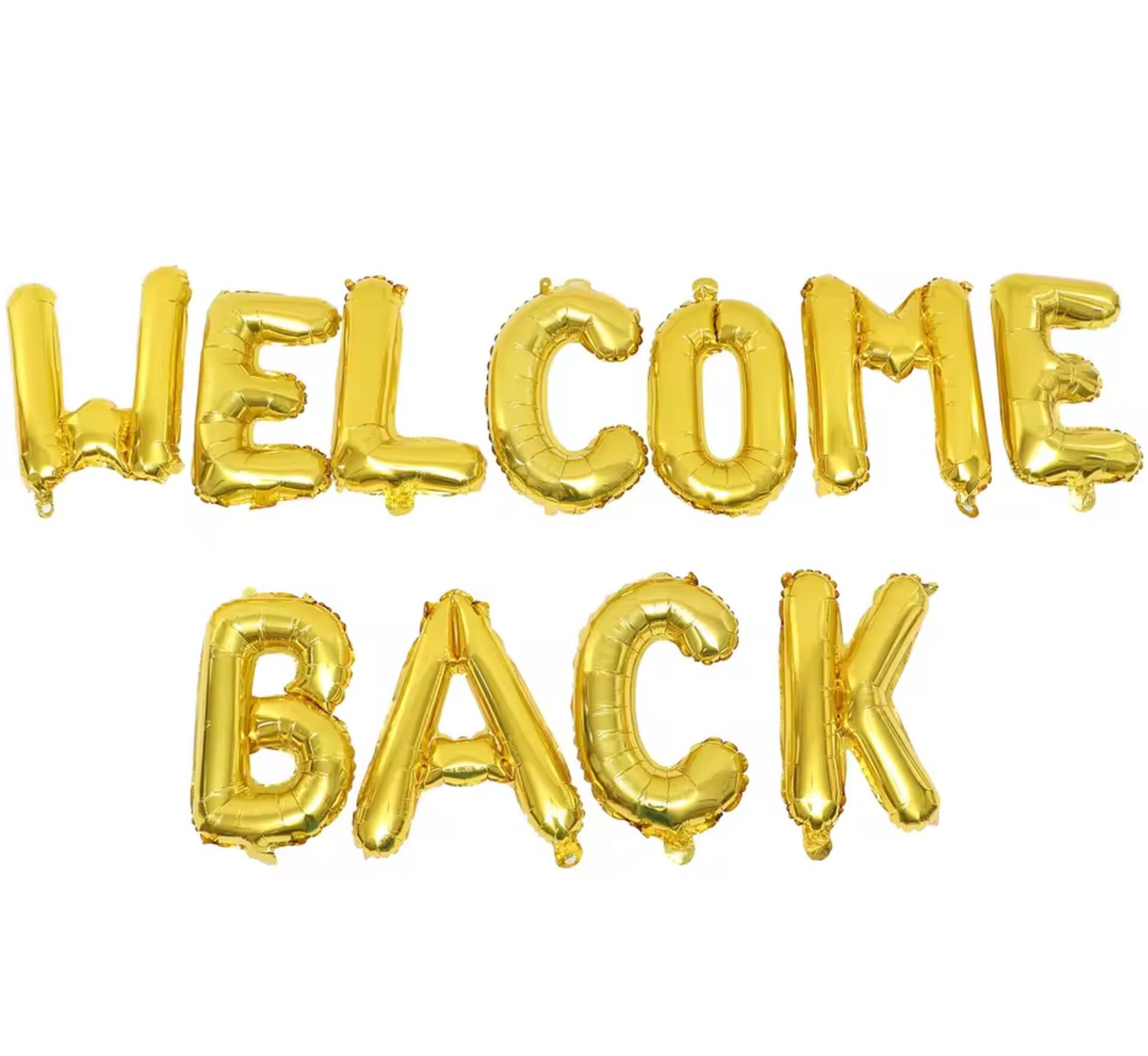 Welcome Back folie ballonnen set goud