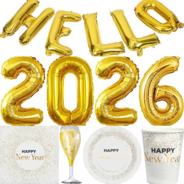 Cheers to 2026 party- en decoratie set