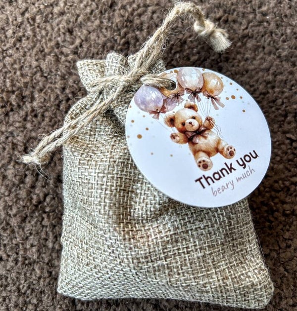 Bedankje/traktatie Thank You Beary Much met gelukskoekje