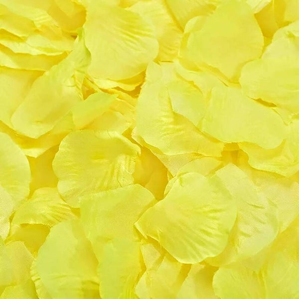 Gele rozenblaadjes 100 stuks