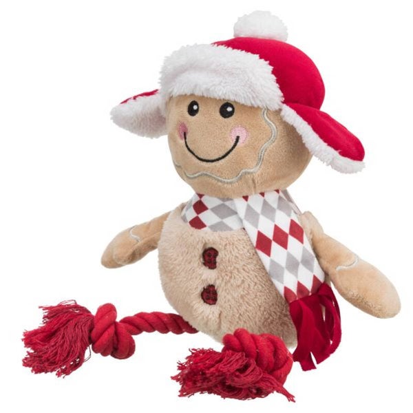 Trixie Xmas peperkoekman met flostouw