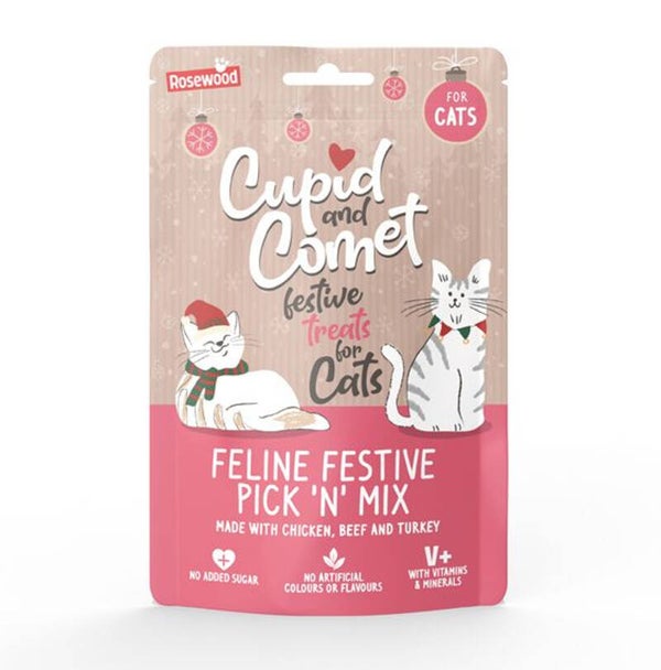 Cupid & Comet Feline Festive Pick ’N Mix Snacks 180 gr