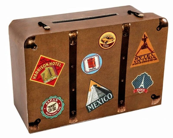 Money-, kaart- of enveloppen doos Travel