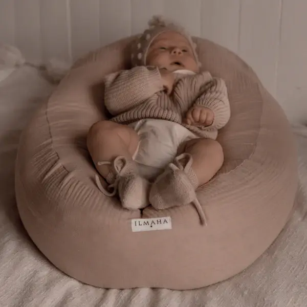 Ilmaha voedingskussen hoes hydrofiel Taupe