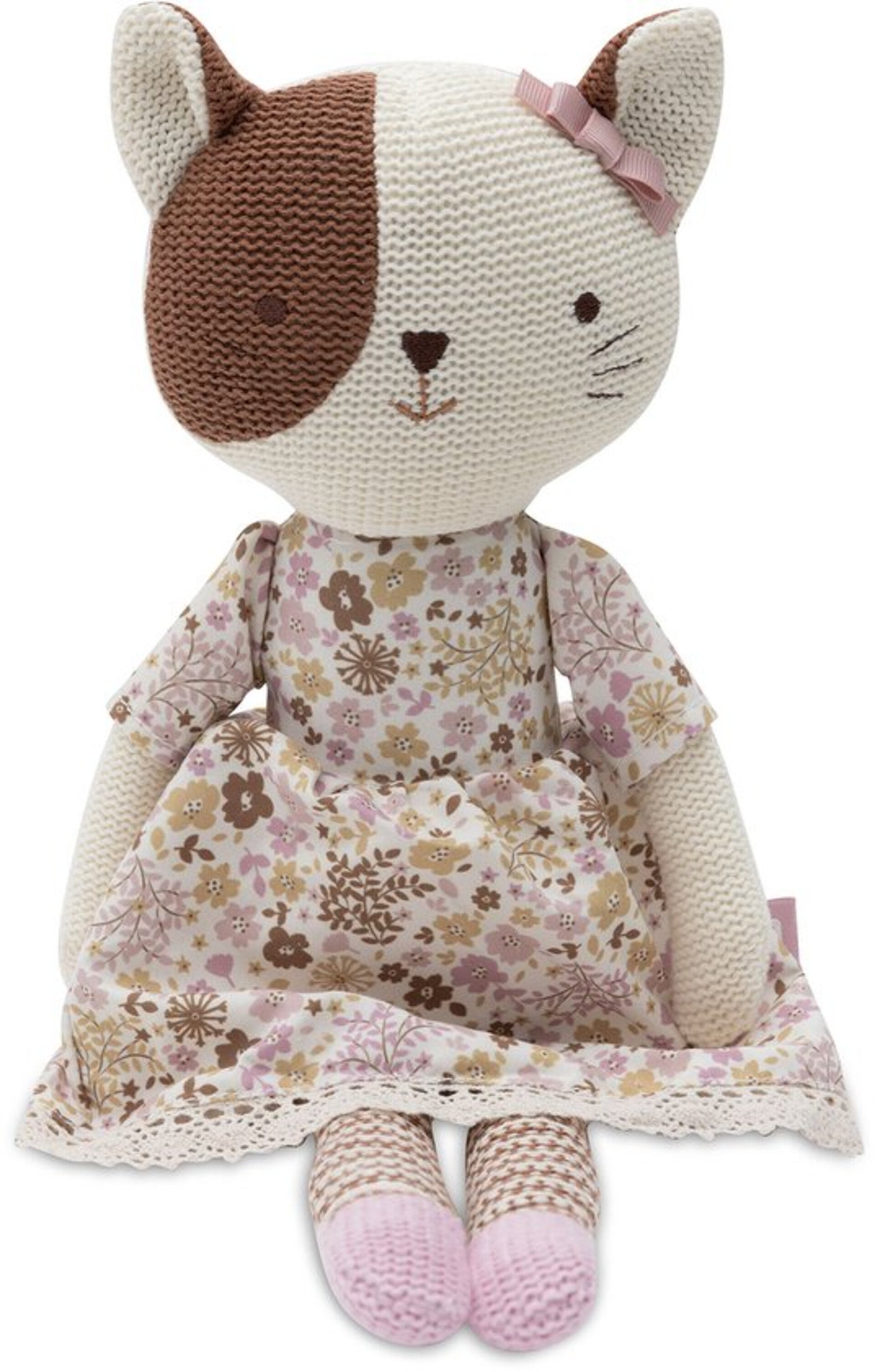 Jollein Knuffel Kat - Jill - Gebreid - Knuffelpop