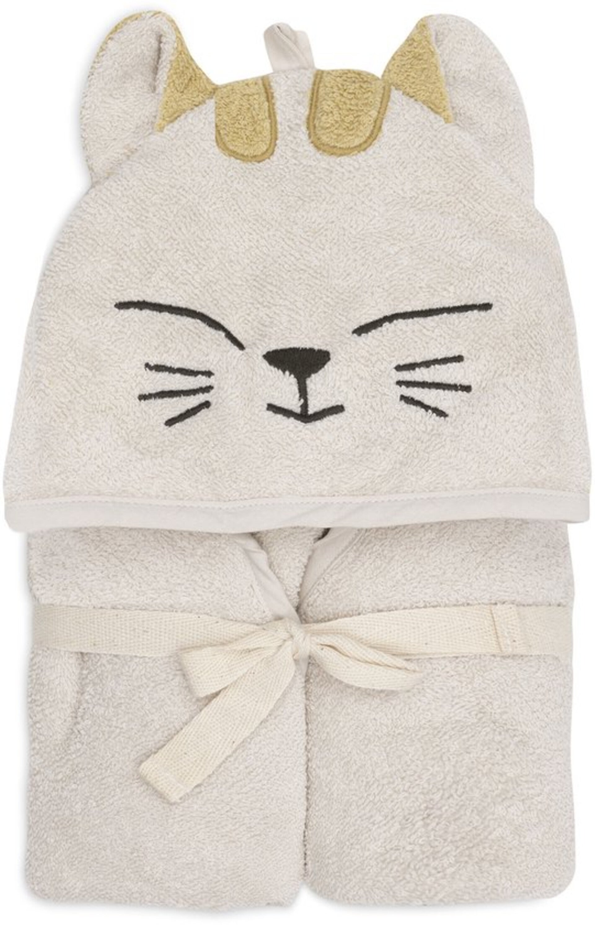 Jollein Badcape Baby - 100% Badstof Katoen - 75x75 cm - Charlie