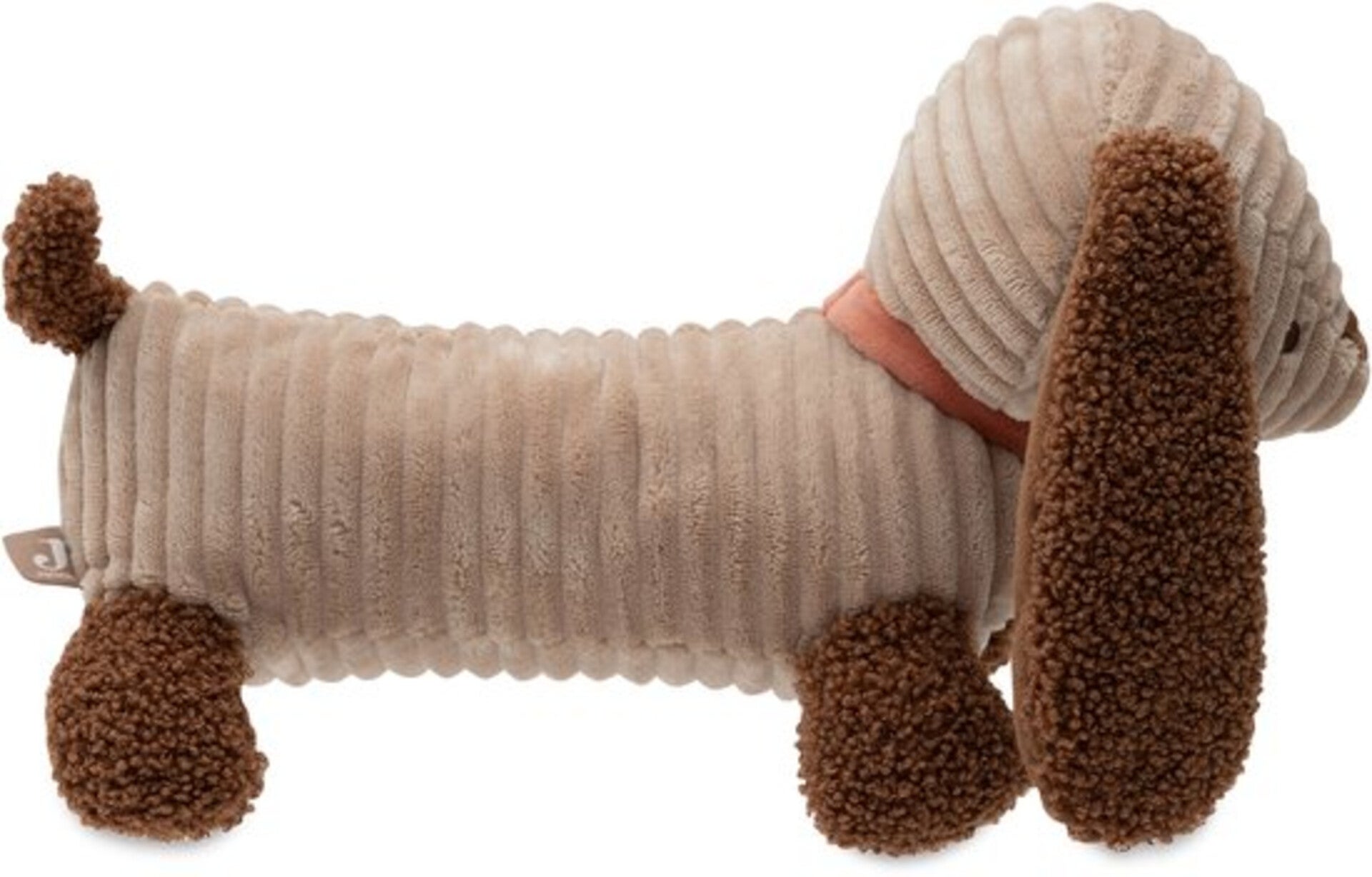 Jollein Knuffel Hond - Diego - Ribstof - Biscuit