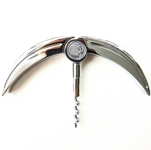 Luxe verzilverde flesopener Tennis