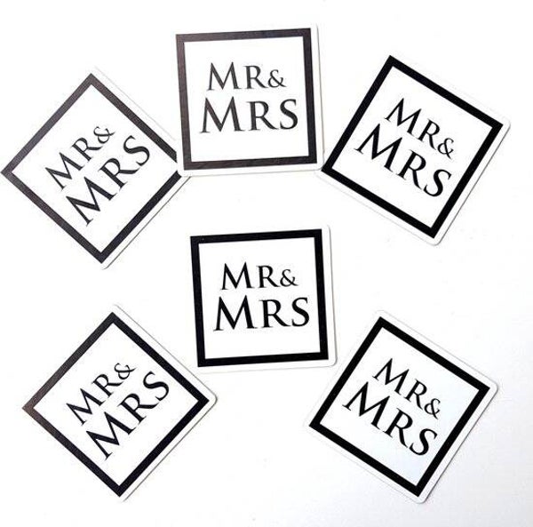 Onderzetter set Mr & Mrs