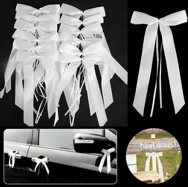 Kant en klare strik wit of ivoor