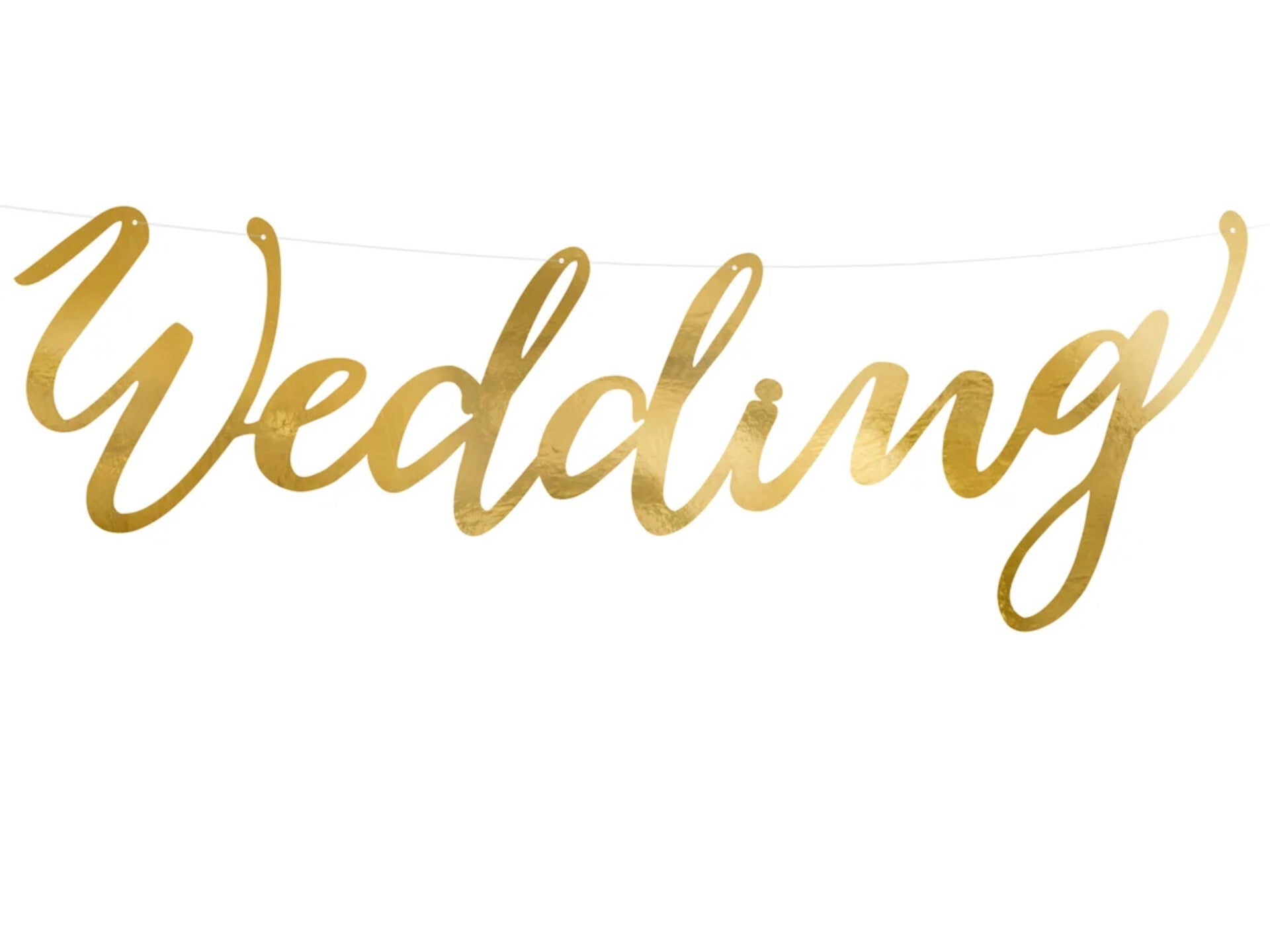 Banner Wedding goud of zilver
