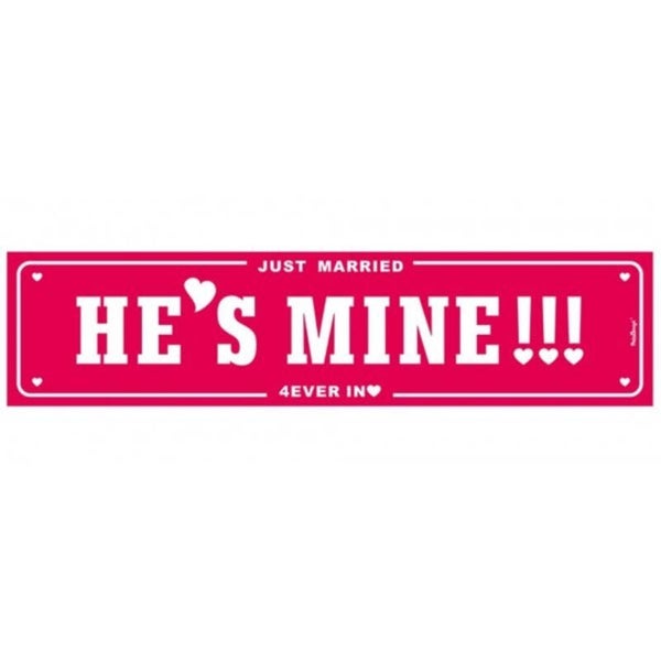 Nummerbord He's Mine
