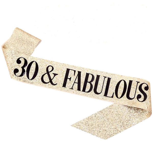 Sjerp 30 & Fabulous deLuxe goud glitter