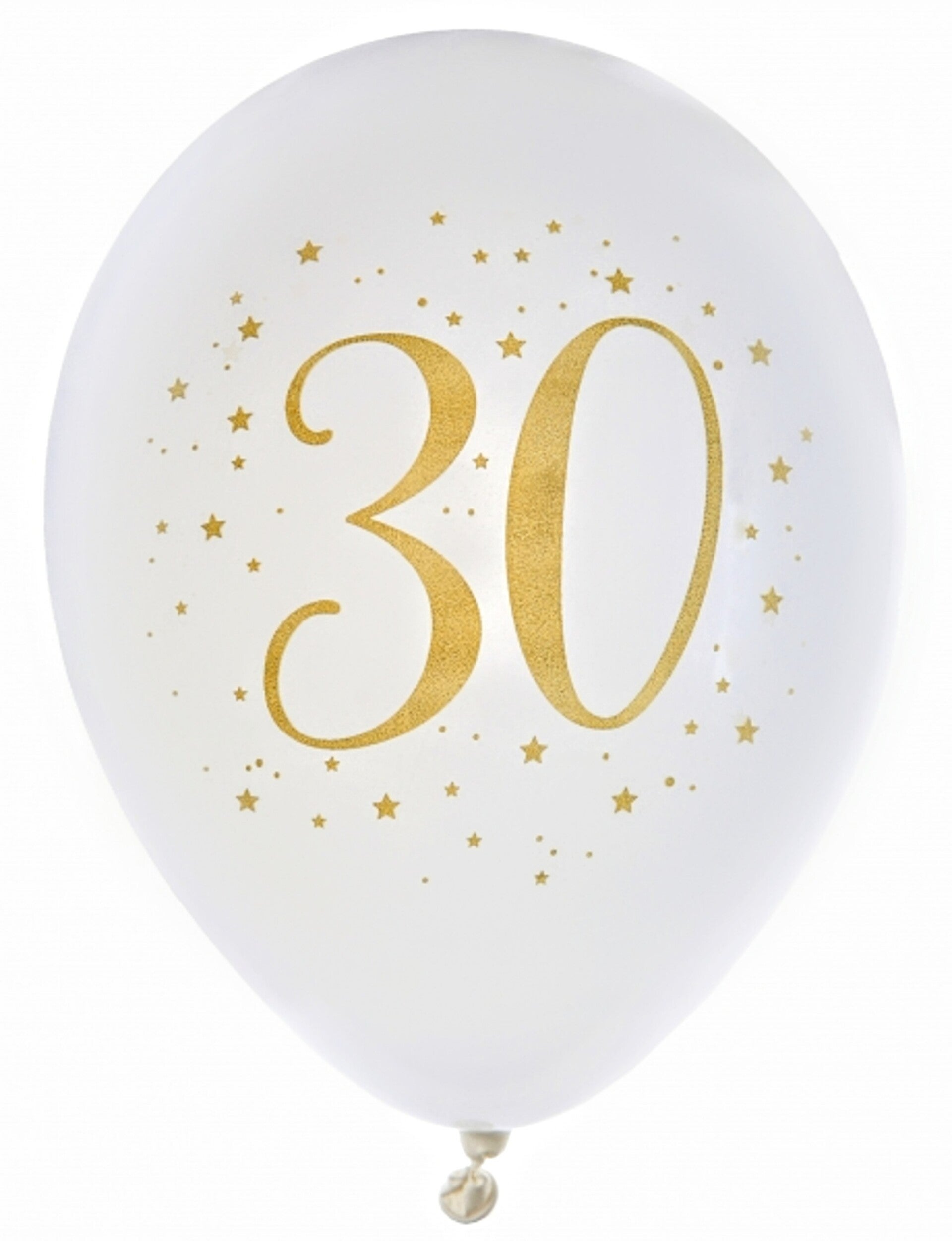 Ballonnen wit met goud 30