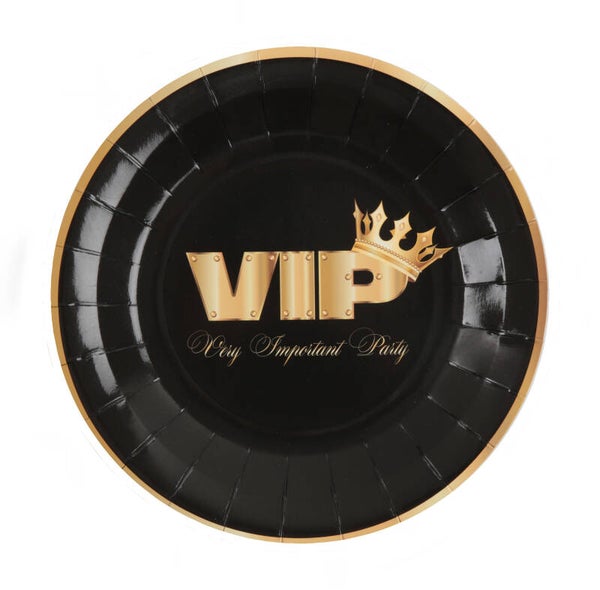 Bordjes VIP zwart met goud