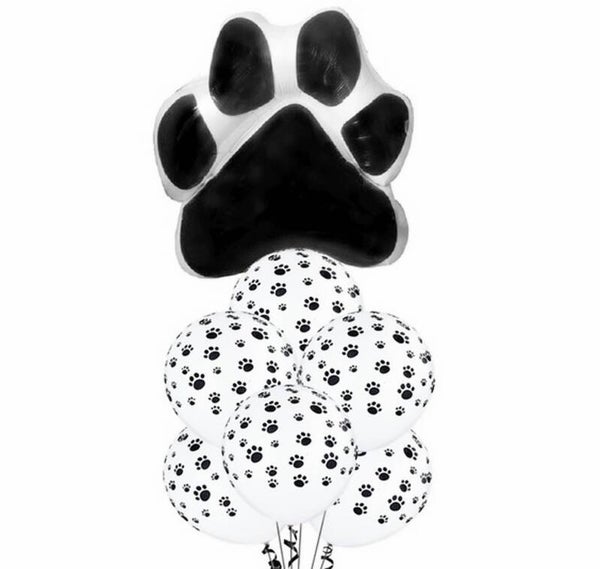 7-delige set Honden ballonnen Paws