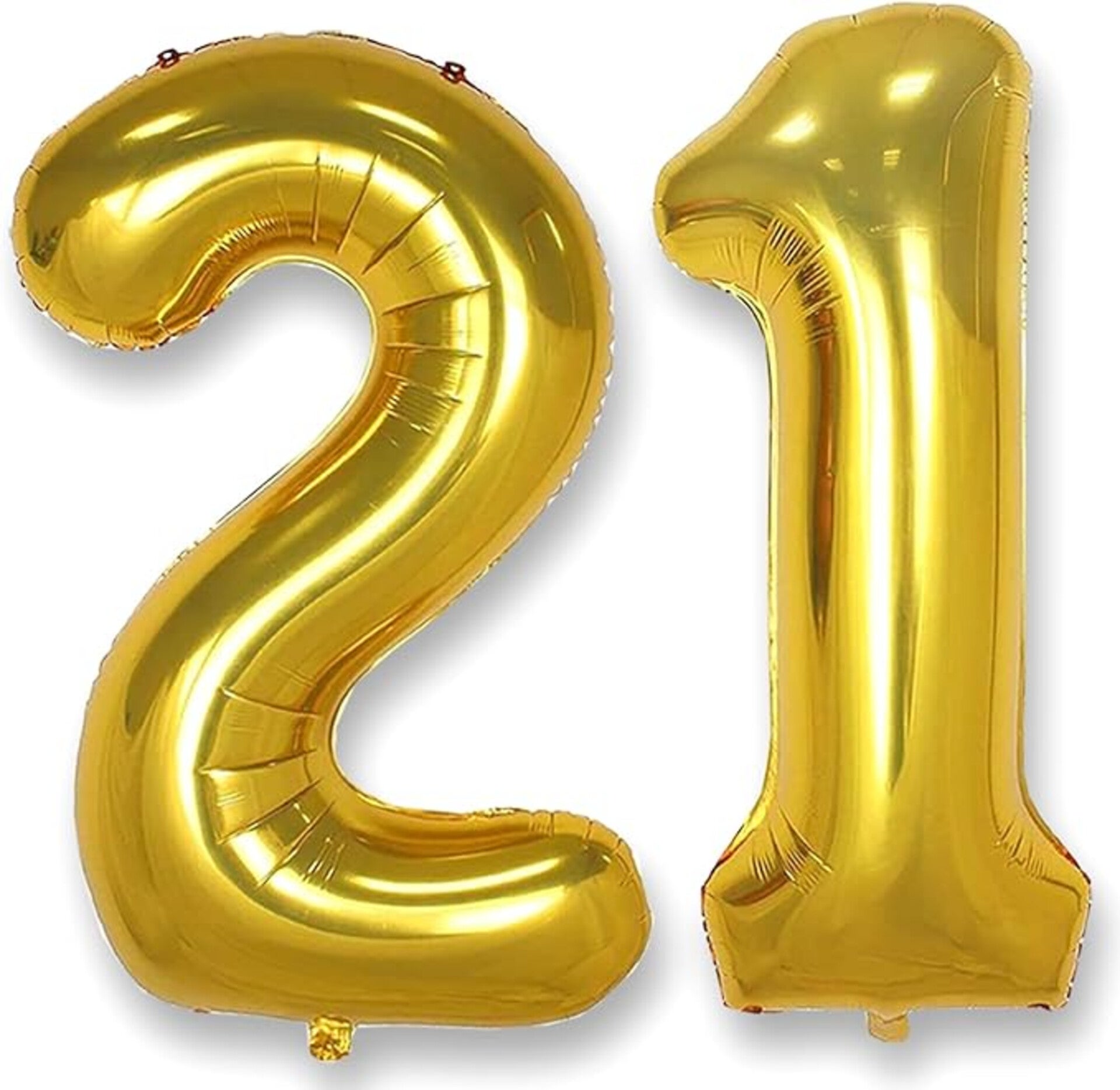2-delige folie ballonnen set 21 goud XL