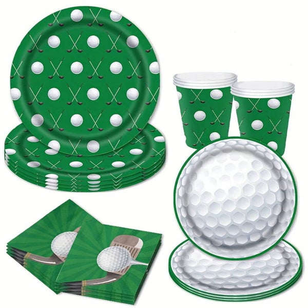 Golf party set 64 delig