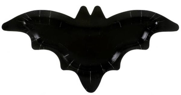 Halloween kartonnen bordjes Vleermuis