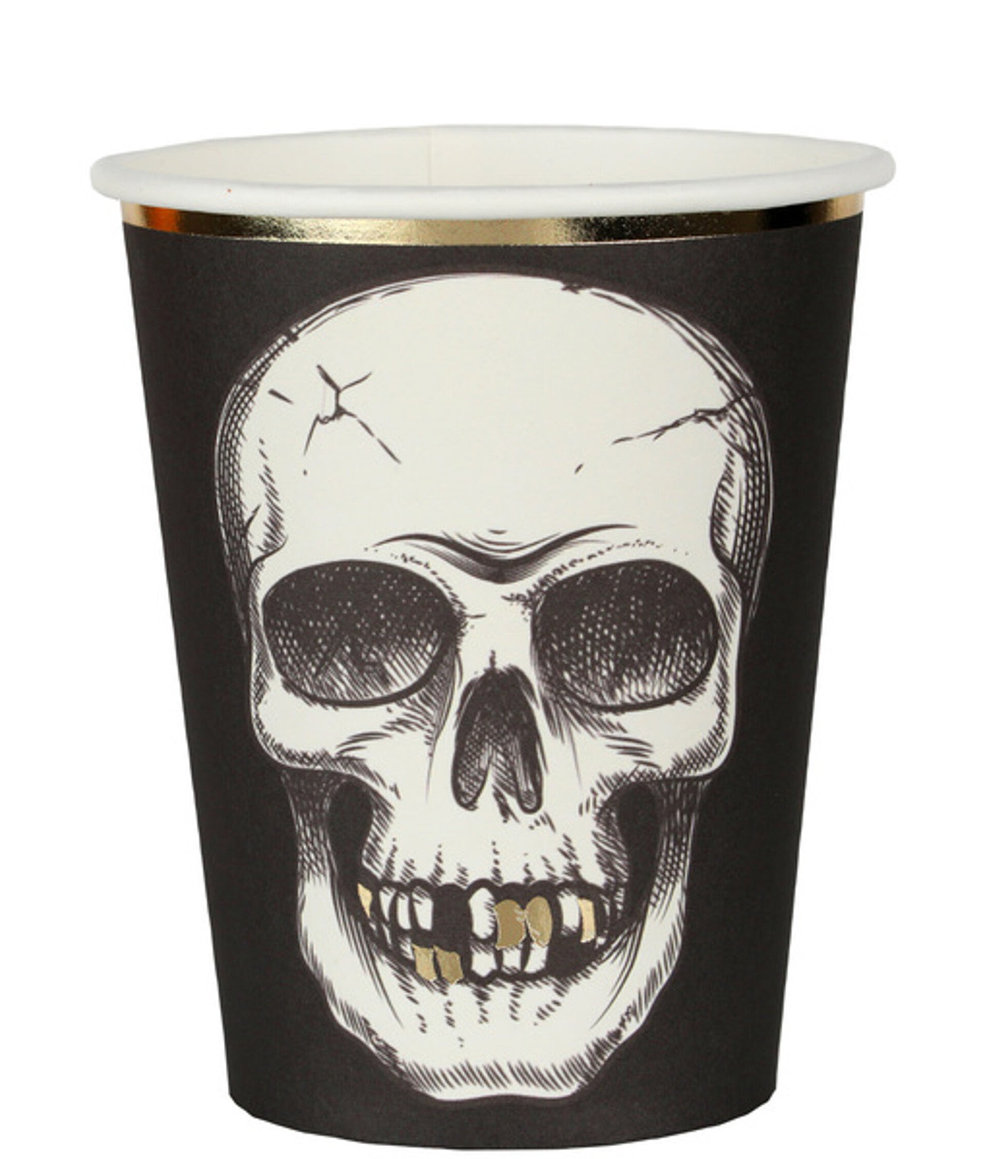Halloween kartonnen bekertjes Skull