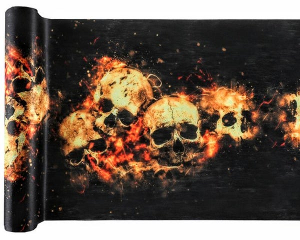 Halloween tafelloper Doodshoofd