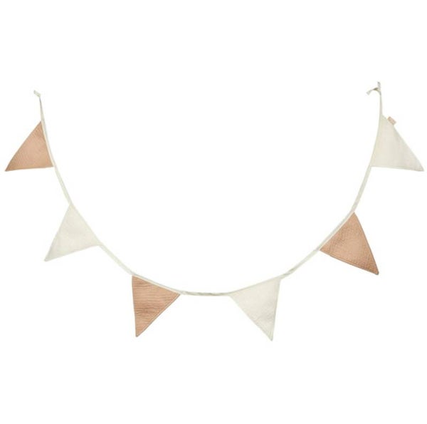 Vlaggenlijn 200x17cm Party Collection - Biscuit/Ivory