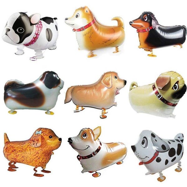 9 Airwalker ballonnen in de vorm van een hond