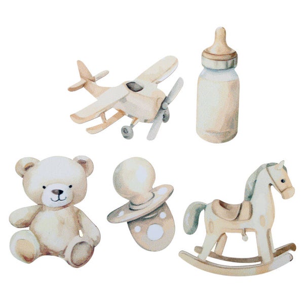 Papieren decoraties Little Teddy