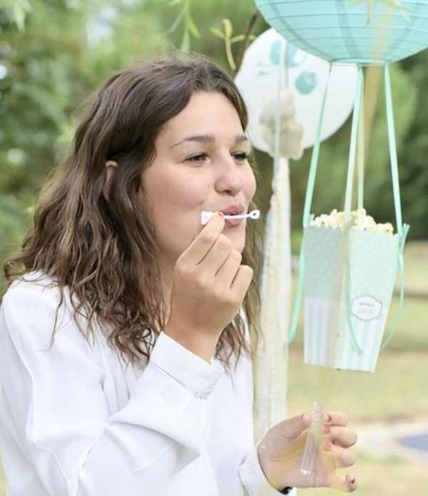 6 bruids bellenblazers Hart wit