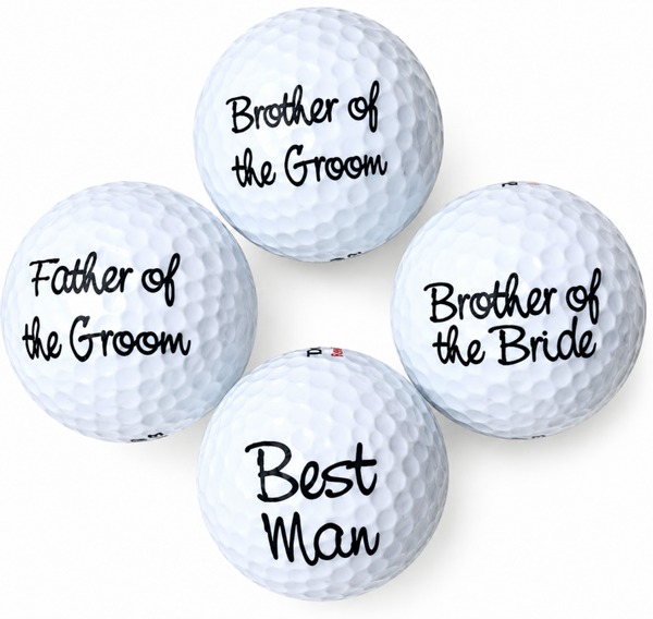 Golfbal met diverse teksten