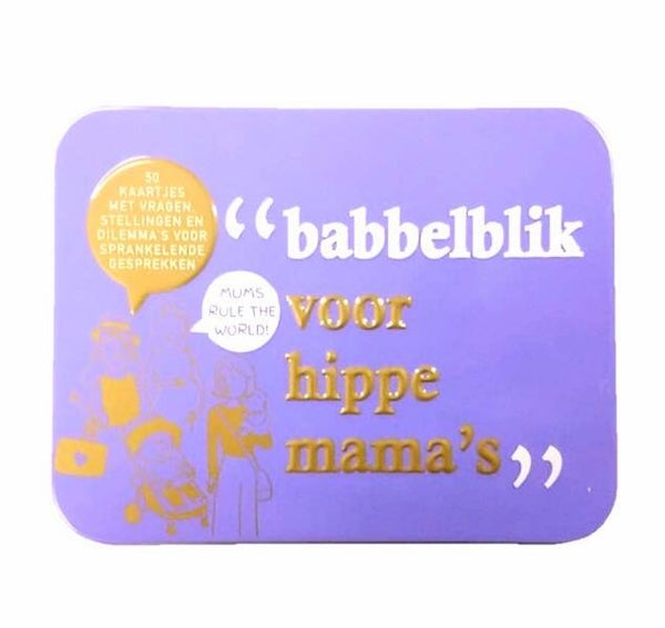 Babyshower spel Babbelblik voor hippe mama's
