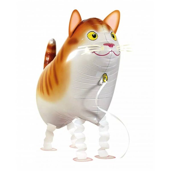 Ballon in de vorm van een rood bruine kat
