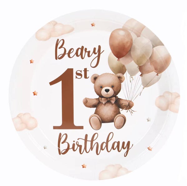 Beren bordjes One 22,5 cm