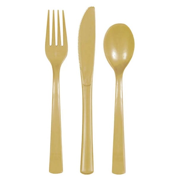 Bestek set 30-delig goud