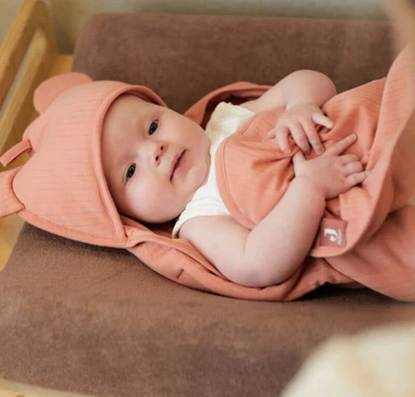 Wikkeldeken Basic Stripe Rosewood Jollein