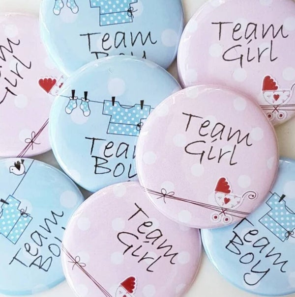 10 Buttons Baby kleertjes Team Boy or Girl