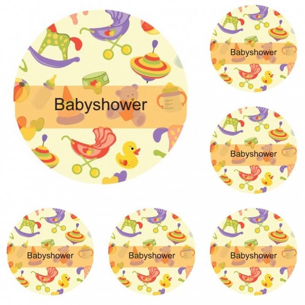 Button of (kleding)magneet Baby Toys met of zonder eigen tekst
